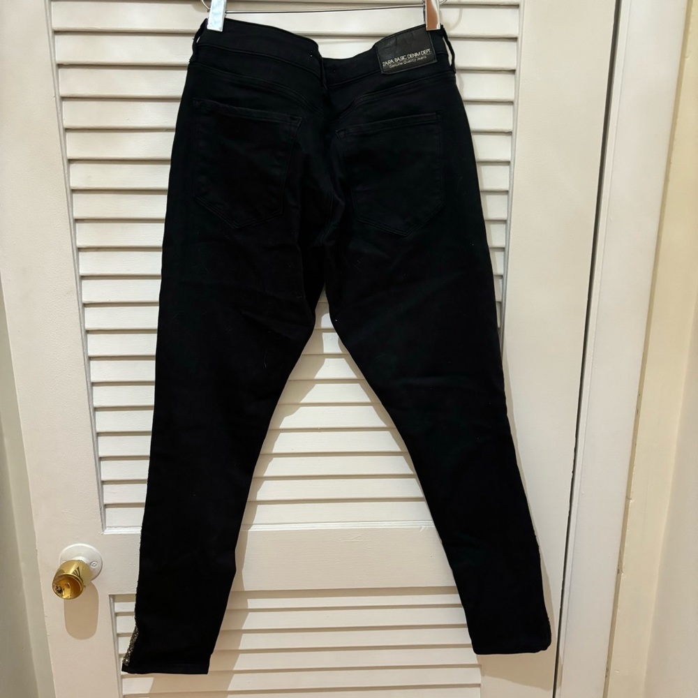 ZARA embellished black skinny jeans - Picture 5 of 5